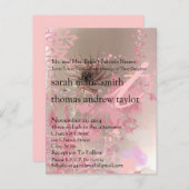 モノグラファンキームモダン結婚式招待状 インビテーションポストカード (正面/裏面)