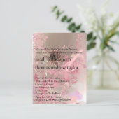 モノグラファンキームモダン結婚式招待状 インビテーションポストカード (スタンド正面)