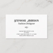 モノグラファンシーム |アンティーク枠 名刺 (裏面)