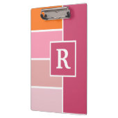 モノグラフェミニンムストライプ付きワイド文字 クリップボード (左)