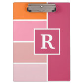 モノグラフェミニンムストライプ付きワイド文字 クリップボード (正面)