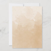 モノグラフォーマルム金ゴールドとベージュ水の色結婚の 招待状 (裏面)