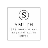 モノグラフォーマルム&名前差出人住所 ラバースタンプ (インプリント)