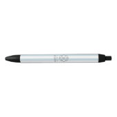 モノグラフランスのムのロストライプゴを含む青いオーニング 黒ボールペン (正面)