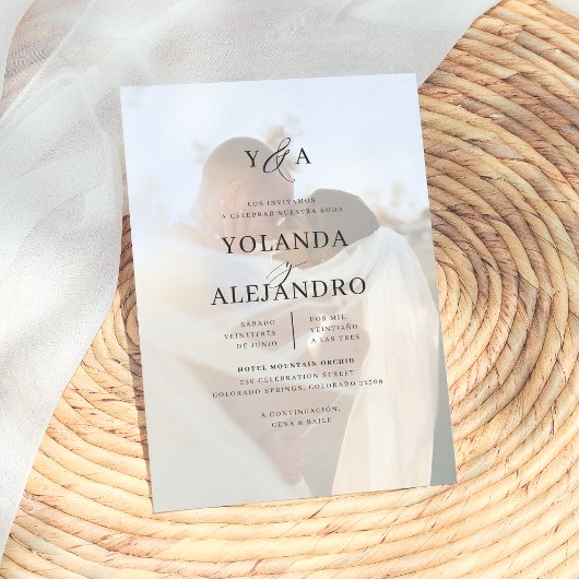 モノグラマデボダインビタシオンズエレガントコンフォト 招待状