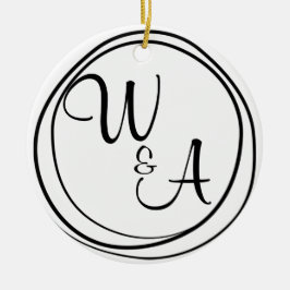 モノグラマパラカサルエスティロルスティコファームハウス セラミックオーナメント