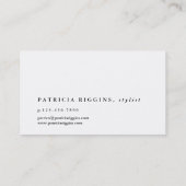 モノグラミニマルムバラ金ゴールドブラック 名刺 (裏面)