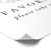 モノグラミニマルムフォーマル結婚式の引き出物徴候 ポスター (角)