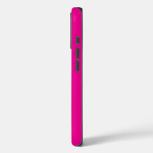 モノグラミニマルムモダンイニシャル名hot pink Case-Mate iPhoneケース (裏面 / 左)