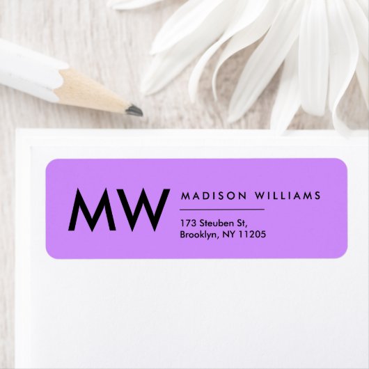 モノグラミニマルムモダンプロフェッショナルラベル ラベル (インサイチュ)