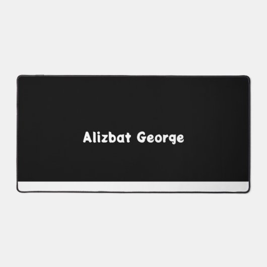 モノグラミニマルム名前をカスタムする デスクマット (正面)