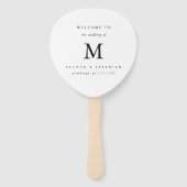 モノグラミニマルム白黒結婚ズ ハンドファン (正面)