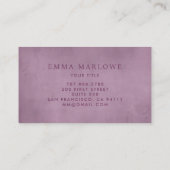 モノグラミニマルム薄紫 名刺 (裏面)