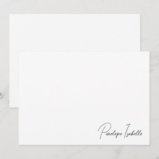 モノグラミニマルム ノートカード (正面/裏面)