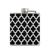 モノグラミングホワイト及びブラックイカットクローバー フラスク (裏面)