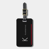 モノグラムΚラゲージタグ名住所電話番号 ラゲッジタグ (正面縦)