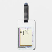 モノグラムΧラゲージタグ名住所電話番号 ラゲッジタグ (裏面縦)