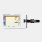 モノグラムΧラゲージタグ名住所電話番号 ラゲッジタグ (裏面横)