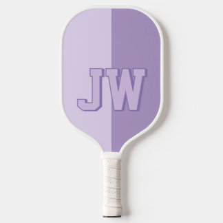 モノグラムあなたの名前を追加Purple & 薄紫 ピックルボールラケット