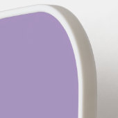 モノグラムあなたの名前を追加Purple & White ピックルボールラケット (左詳細)