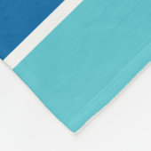 モノグラムいかりローレルリースストライプ航海の フリースブランケット (角)