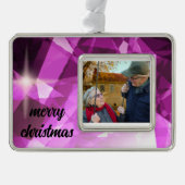 モノグラムおばあちゃん,グランドパクリスマスオーナメント シルバープレートフレームオーナメント (正面)