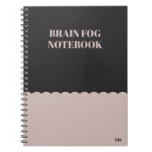 モノグラムおもしろいのリストを行うために忘れ深い脳霧 ノートブック (正面)