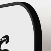 モノグラムおもしろいタイポグラフィピックボール選手 ピックルボールラケット (左詳細)