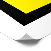 モノグラムおもしろいレターA ポスター (角)