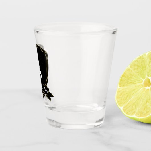 モノグラムおよびあなたの文字 ショットグラス (右)