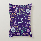 モノグラムお洒落フローラボホー訛り枕 アクセントクッション (正面(垂直))