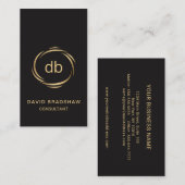 モノグラムお洒落プロフェッショナル幹部 名刺 (正面/裏面)