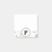 モノグラムお洒落ミュージックノートミュージシャン ポストイット (正面)