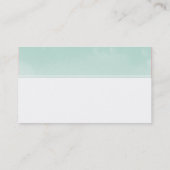 モノグラムお洒落ログラデーションゴ水彩ミント 名刺 (裏面)
