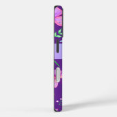 モノグラムお洒落紫トンボ蝶 Case-Mate iPhoneケース (裏面 / 右)