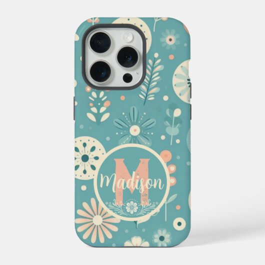 モノグラムお洒落開花 iPhoneケース (裏面)
