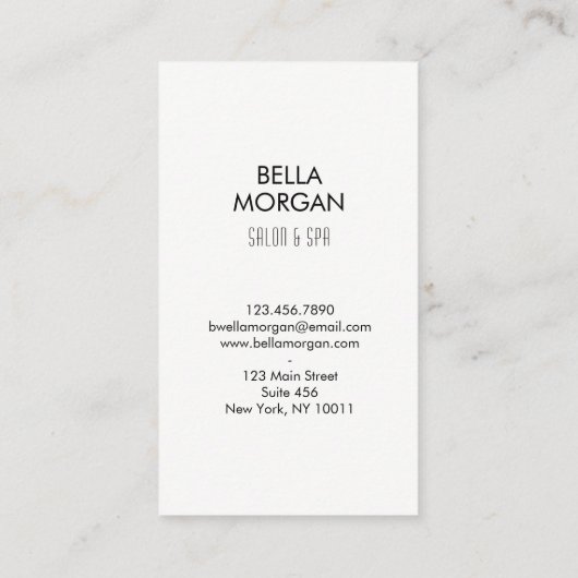 モノグラムお洒落 名刺 (裏面)