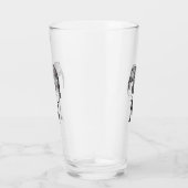 モノグラムかわいいグラフィックパーソナライズされたスエレファントブラック タンブラーグラス (右)