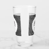 モノグラムかわいいグラフィックパーソナライズされたスエレファントブラック タンブラーグラス (左)