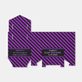 モノグラムかわいいストライプの赤ちゃんシャワー フェイバーボックス (折り畳みなし)