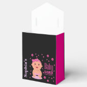 モノグラムかわいいストライプの赤ちゃんシャワー フェイバーボックス (オープン)