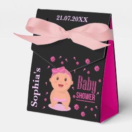 モノグラムかわいいストライプの赤ちゃんシャワー フェイバーボックス