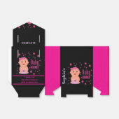 モノグラムかわいいストライプの赤ちゃんシャワー フェイバーボックス (折り畳みなし)