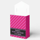 モノグラムかわいいストライプの赤ちゃんシャワー フェイバーボックス (オープン)