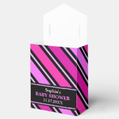 モノグラムかわいいストライプの赤ちゃんシャワー フェイバーボックス (オープン)