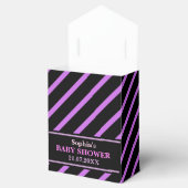 モノグラムかわいいストライプの赤ちゃんシャワー フェイバーボックス (オープン)