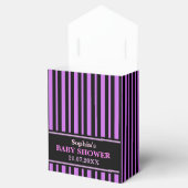 モノグラムかわいいストライプの赤ちゃんシャワー フェイバーボックス (オープン)