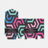 モノグラムかわいいパターン赤ちゃんシャワー フェイバーボックス (折り畳みなし)