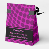 モノグラムかわいいパターン赤ちゃんシャワー フェイバーボックス (裏面サイド)