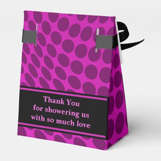 モノグラムかわいいパターン赤ちゃんシャワー フェイバーボックス (裏面サイド)